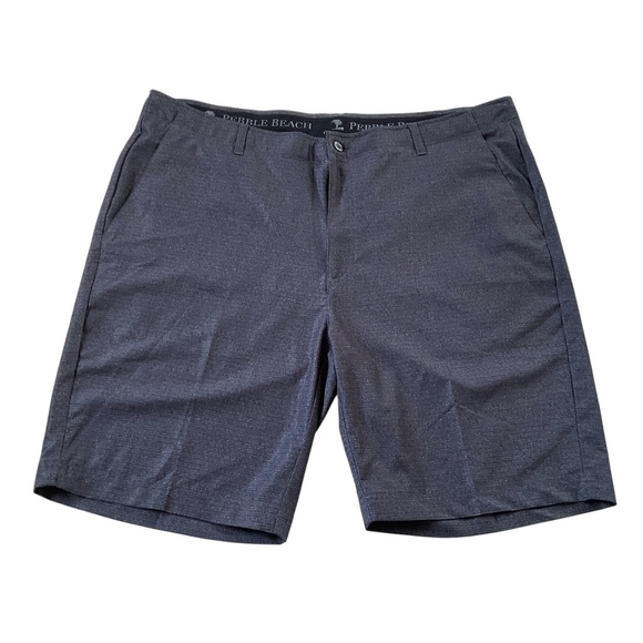 Pebble Beach Mens Golf Shorts Sz 40 Gray Dry-Luxe Performance Stretch Comfort - Picture 1 of 10